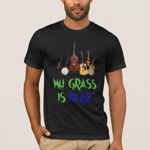 T-SHIRT MON HERBE EST BLUE-T-SHIRT