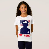 T-Shirt MON HERO COP (Devant entier)