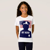 T-Shirt MON HERO COP (Devant entier)