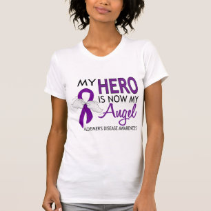 T-shirt Mon héros est ma maladie d'Alzheimer d'ange