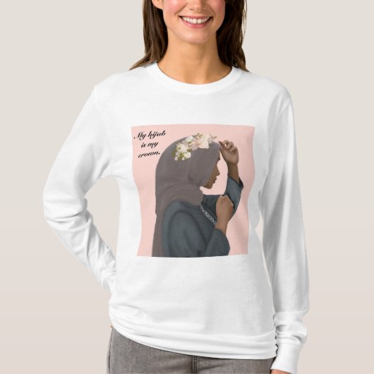 T-shirt Mon hijab est ma Chemise de la Couronne (Devant)