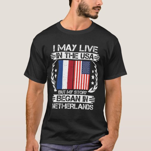 T-shirt Mon Histoire A Commencé À Pays-Bas (Devant)
