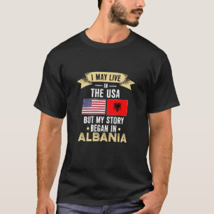 T-shirt Mon histoire a commencé en albanie
