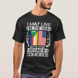 T-shirt Mon Histoire Commence Aux Comores