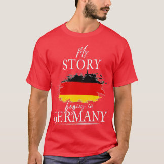 T-shirt Mon histoire commence en Allemagne