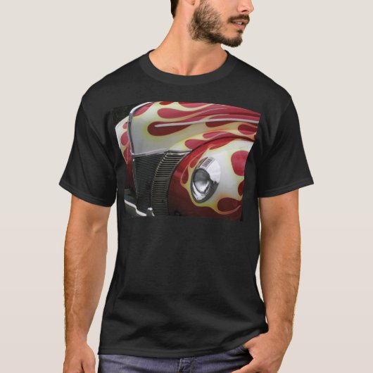 T-shirt Mon hot rod fait sur commande (Devant)