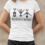 T-shirt Mon Humour d'ouverture à vis à vin préféré de l'en<br><div class="desc">Cette conception a été créée par art numérique. Vous pouvez modifier le style de cette chemise en choisissant Plus > sous l'option de style. Il peut être personnalisé dans la zone fournir ou customiser en choisissant le clic pour customiser une autre option et en changeant le nom, les initiales ou...</div>