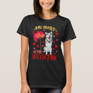 T-shirt Mon Husky Est Mon Coeur Valentin Funny Husky Valen