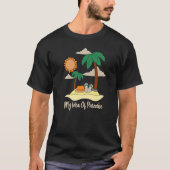 T-shirt Mon Idée De Paradise Beach Sable Soleil Palmiers & (Devant)