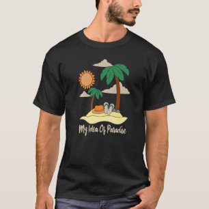 T-shirt Mon Idée De Paradise Beach Sable Soleil Palmiers &