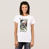 T-shirt Mon ignorance de combats de chien ! (Devant entier)