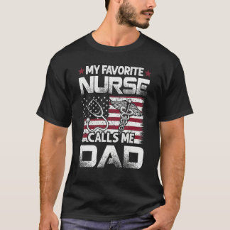 T-shirt Mon Infirmière Préférée M'Appelle Infirmière Fête 