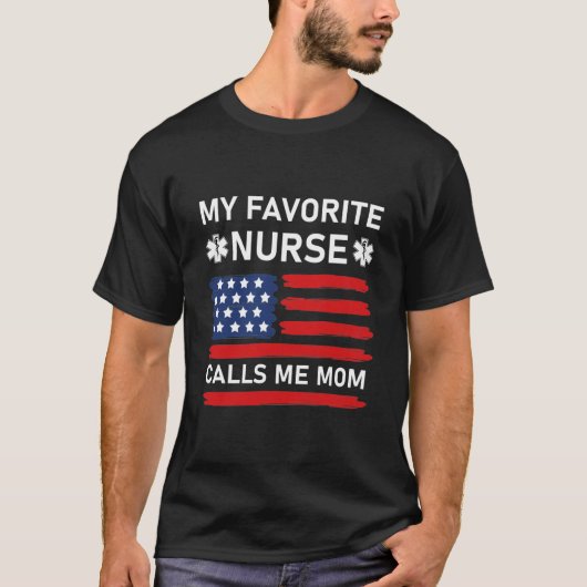 T-shirt Mon infirmière préférée m'appelle maman - soins in (Devant)
