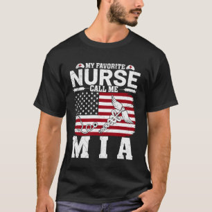 T-shirt Mon infirmière préférée m'appelle Mia Vintage Drap