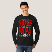 T-shirt Mon infirmière préférée m'appelle Papa Nursing Pap (Devant entier)
