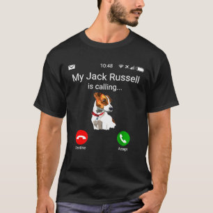 T-shirt Mon Jack Russell appelle Fun JRT Jack Russell