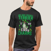 T-shirt Mon Jack Russell Terrier Est Mon Lucky Charms St P (Devant)
