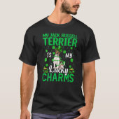 T-shirt Mon Jack Russell Terrier Est Mon Lucky Charms St P (Devant)