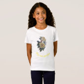 T-Shirt Mon jardin de roae - rose jaune (Devant entier)