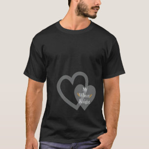 T-shirt Mon jardin pun de la Saint-Valentin chevalier blan