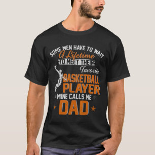 T-shirt Mon Joueur Bysketbyll Favori M'Appelle Papa Don Po