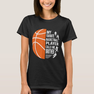 T-shirt Mon Joueur de Baseball Préféré M'appelle Frère
