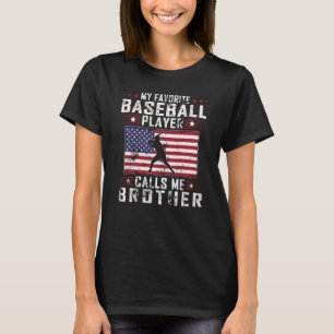 T-shirt Mon Joueur de Baseball Préféré M'appelle Frère Fat