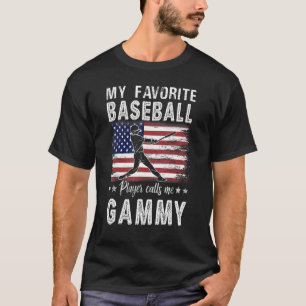T-shirt Mon Joueur De Baseball Préféré M'Appelle Gammy Ame