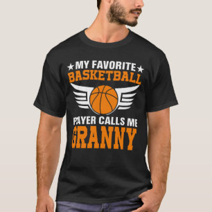 T-shirt Mon Joueur De Basket Favori M'Appelle Bask GRANNY