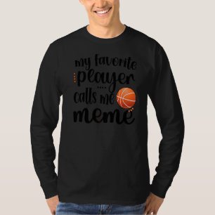 T-shirt Mon Joueur De Basket Favori M'Appelle Grand Mème