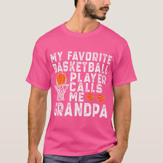 T-shirt Mon Joueur De Basket Favori M'Appelle Grand-Père B