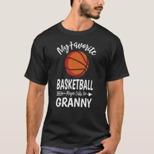 T-shirt Mon Joueur De Basket Favori M'Appelle Granny Moth