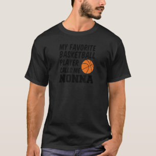 T-shirt Mon Joueur De Basket Favori M'Appelle Nonna Itali