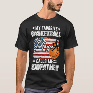 T-shirt Mon Joueur De Basket Favori M'Appelle Parrain U