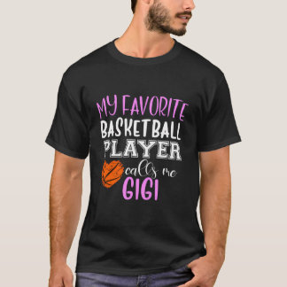 T-shirt Mon Joueur De Basket Favori Me Appelle Gigi