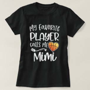 T-shirt Mon joueur de basket préféré m'appelle le cadea