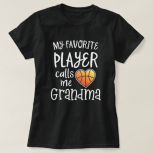 T-shirt Mon joueur de basket préféré m'appelle pièce e