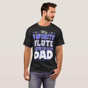 T-shirt Mon joueur de cannelure préféré m'appelle papa