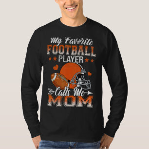 T-shirt Mon Joueur De Football Favori M'Appelle Maman Mign