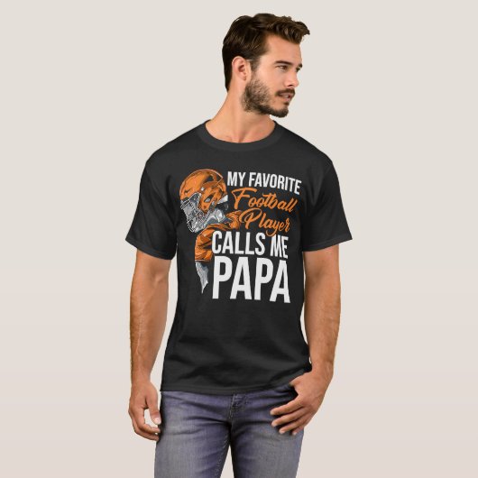 T-shirt Mon joueur de football favori peut me contacter Pa (Devant entier)