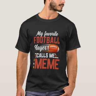 T-shirt Mon Joueur de Football Préféré M'appelle Maman de