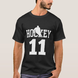 T-shirt Mon joueur de hockey favori Numéro 11 Ventilateur