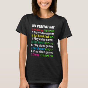 T-shirt Mon joueur de jeux vidéo de jour parfait