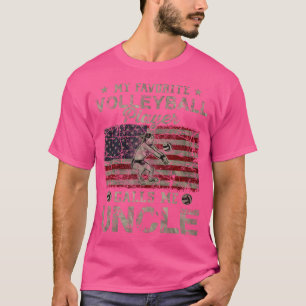 T-shirt Mon Joueur De Volleyball Préféré M'Appelle Oncle U