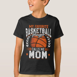 T-shirt Mon Joueur favori Bysketbyll Me Appelle Maman Bysk