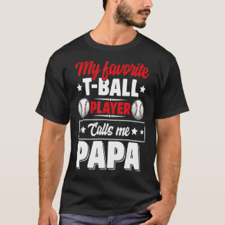 T-shirt Mon Joueur Favori De Boule M'Appelle Papa Maître P