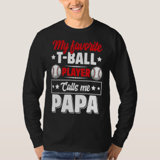 T-shirt Mon Joueur Favori De Boule M'Appelle Papa Maître P