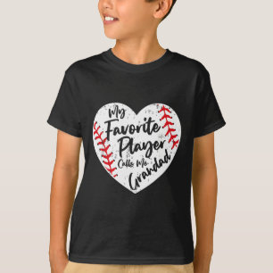 T-shirt Mon Joueur Favori M'Appelle Grand Baseball