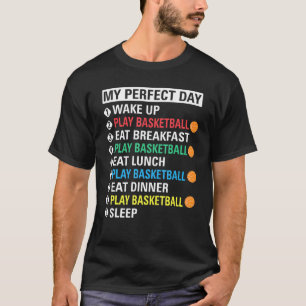 T-shirt Mon Jour Parfait Jouer Cool de basket-ball