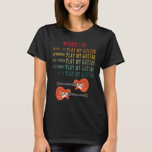 T-shirt Mon jour parfait jouer des musiciens de guitare